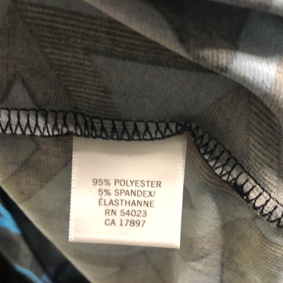 Banana Republic Shift Dress Med blue/black geometric pattern office to dinner - Picture 6 of 7